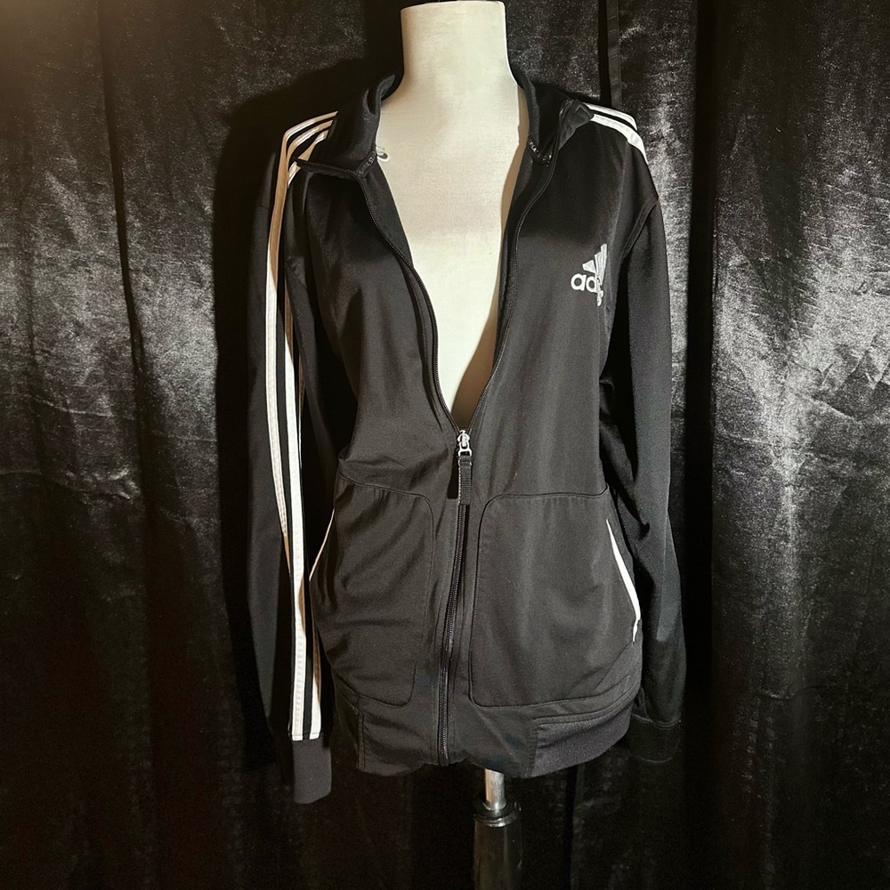 Adidas Originals Black Track Jacket – Classic 3 Stripes